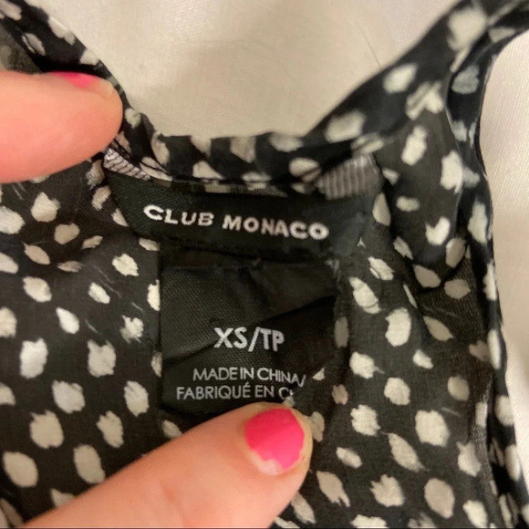 Club Monaco women’s silk patterned tank top in size x-small - Picture 5 of 6